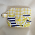 Quilted Mini Wallet Keychain