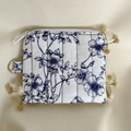Quilted Zipper Pouch Keychain