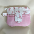 Quilted Mini Wallet Keychain