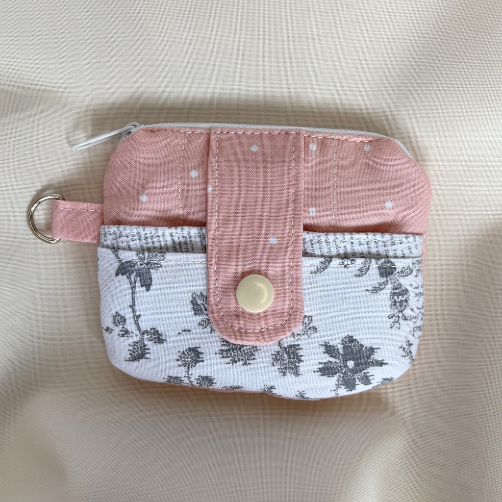 Quilted Mini Wallet Keychain