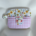 Quilted Mini Wallet Keychain
