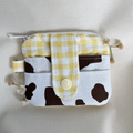 Quilted Mini Wallet Keychain