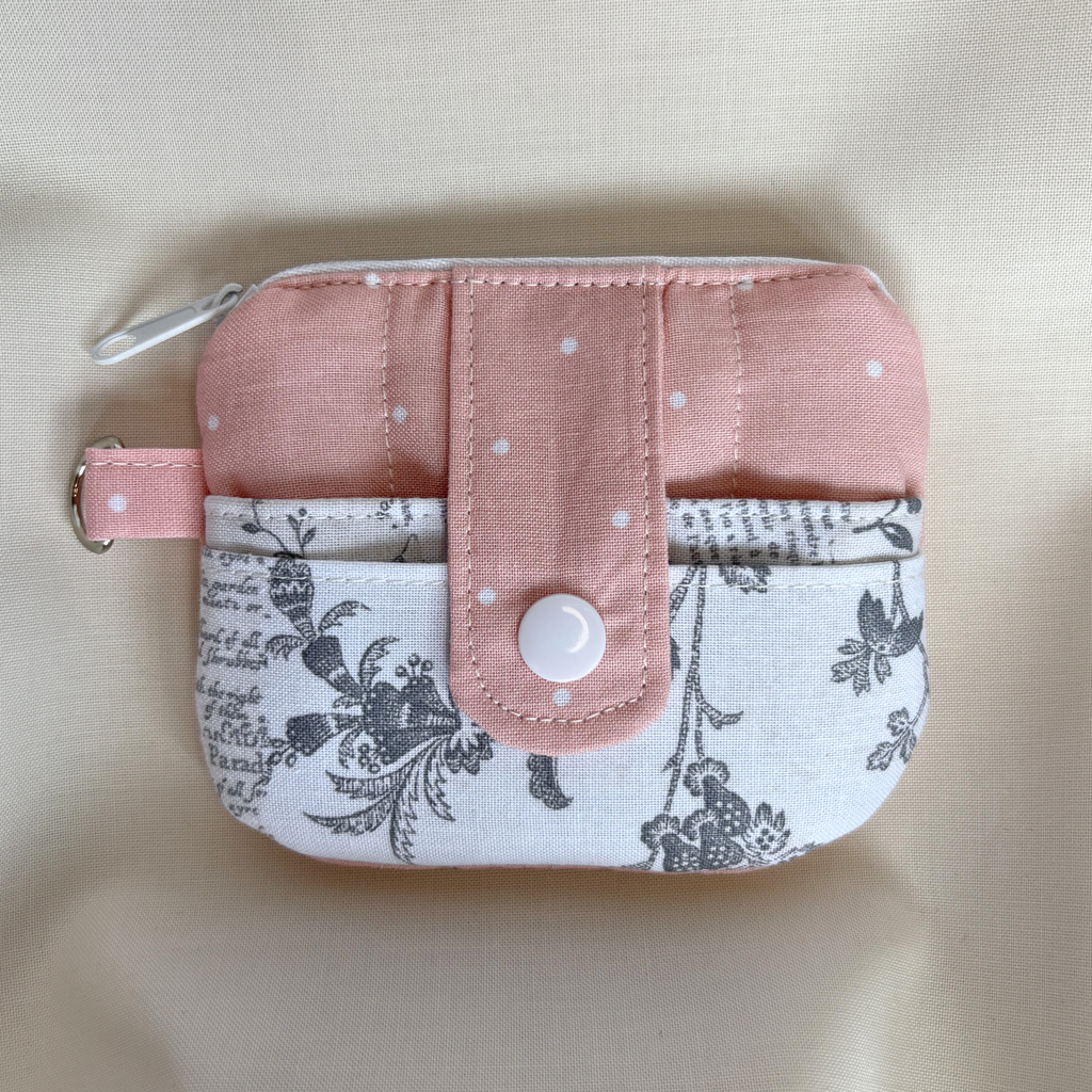 Quilted Mini Wallet Keychain