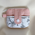 Quilted Mini Wallet Keychain