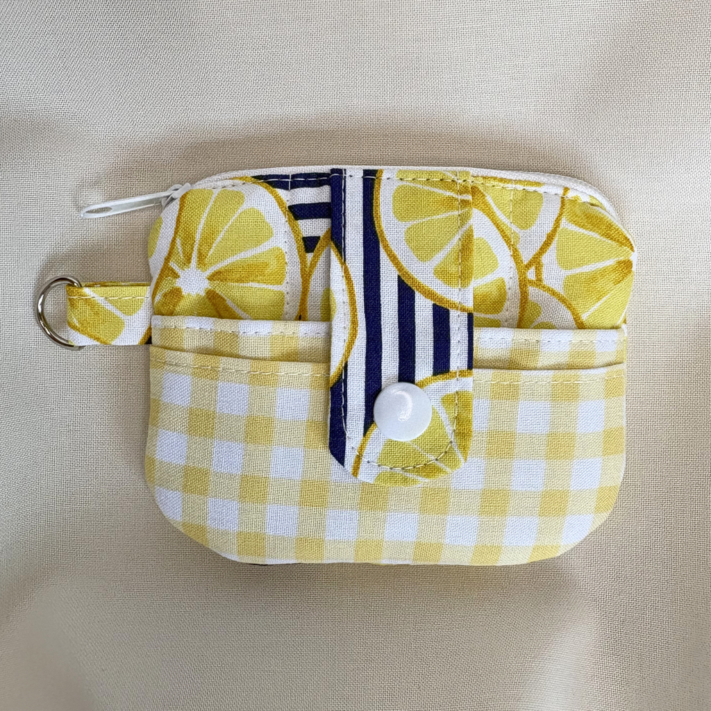 Quilted Mini Wallet Keychain