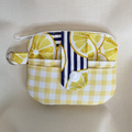Quilted Mini Wallet Keychain