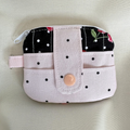Quilted Mini Wallet Keychain