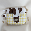 Quilted Mini Wallet Keychain