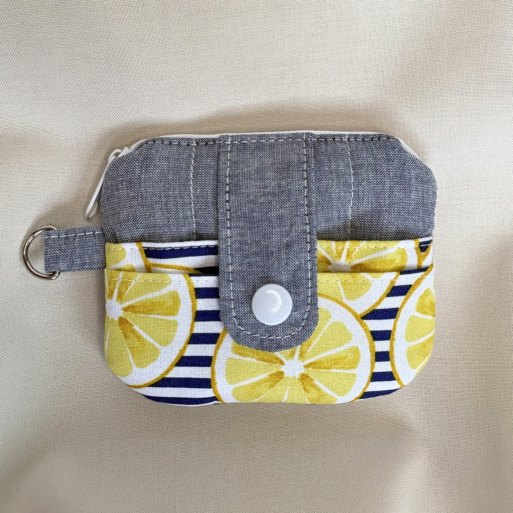Quilted Mini Wallet Keychain