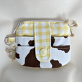 Quilted Mini Wallet Keychain