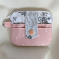 Quilted Mini Wallet Keychain