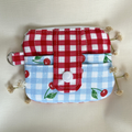 Quilted Mini Wallet Keychain