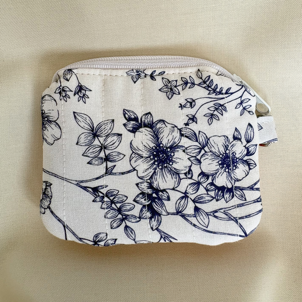 Quilted Mini Wallet Keychain