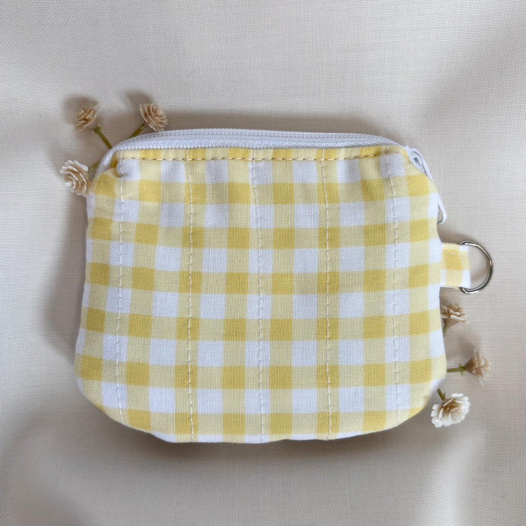 Quilted Mini Wallet Keychain