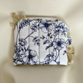 Quilted Zipper Pouch Keychain