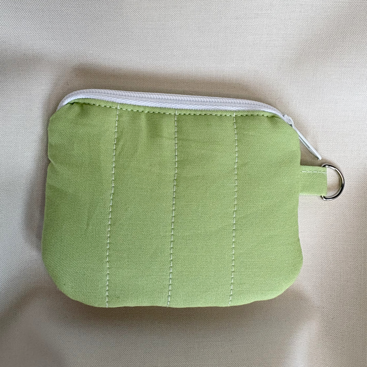 Quilted Mini Wallet Keychain