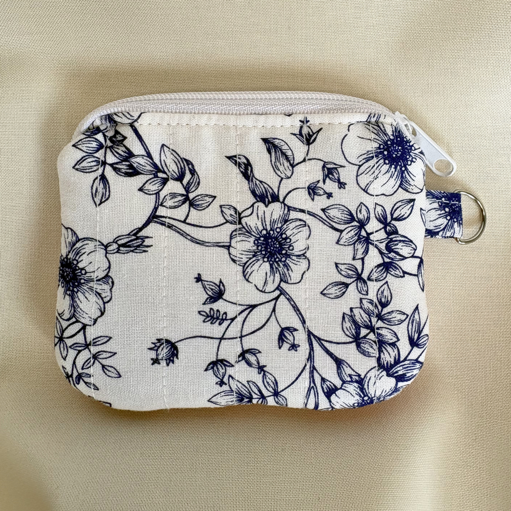 Quilted Mini Wallet Keychain