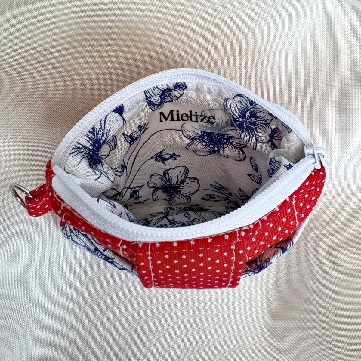 Quilted Mini Wallet Keychain