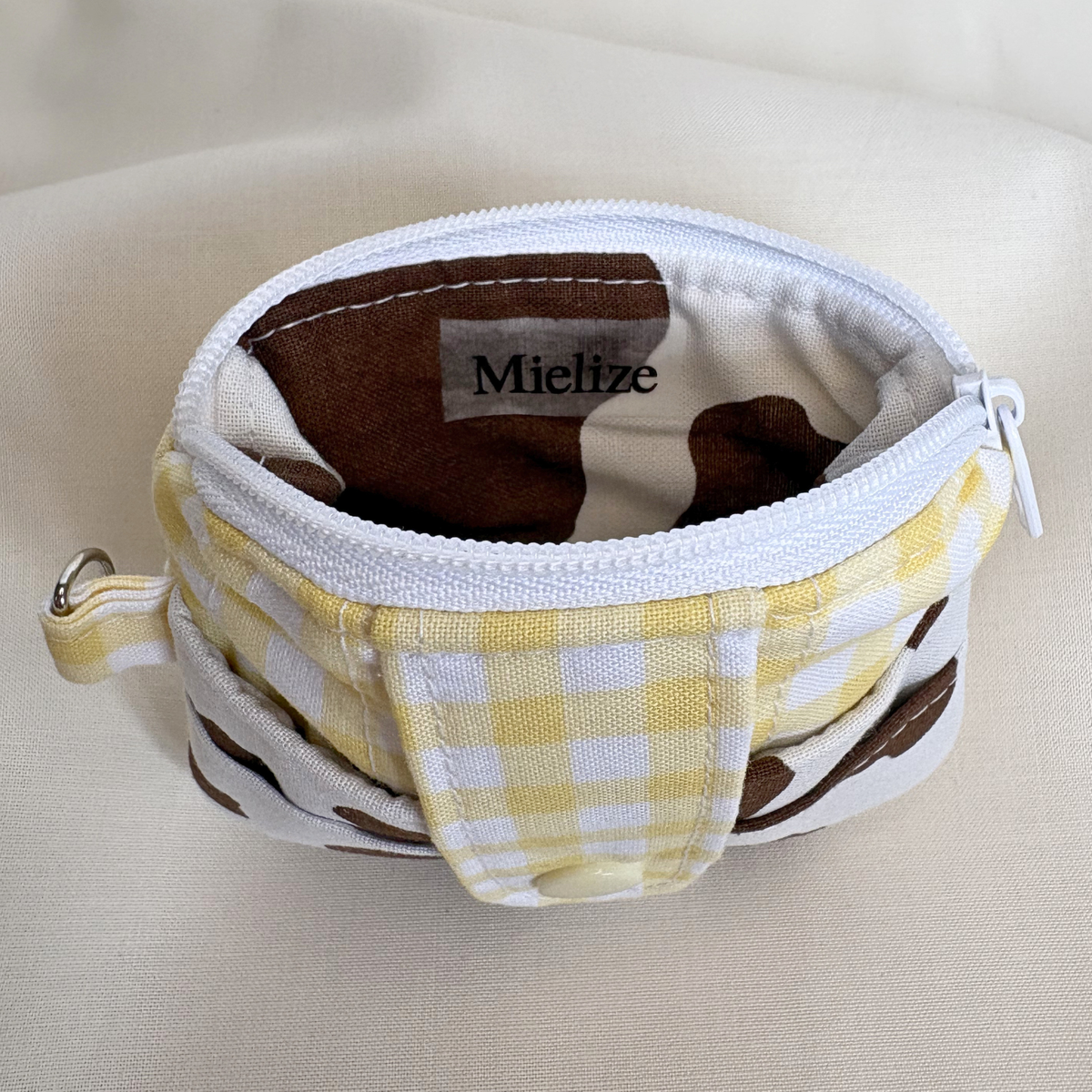 Quilted Mini Wallet Keychain