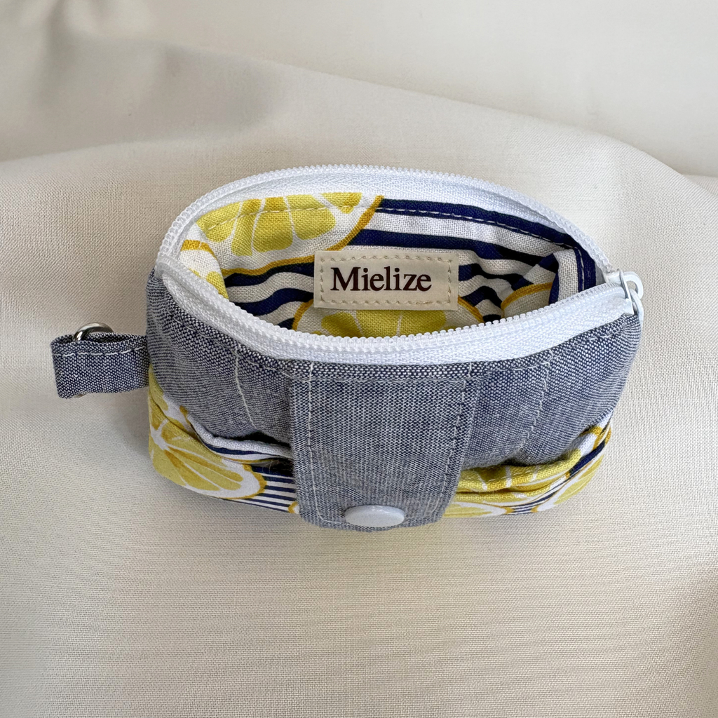 Quilted Mini Wallet Keychain